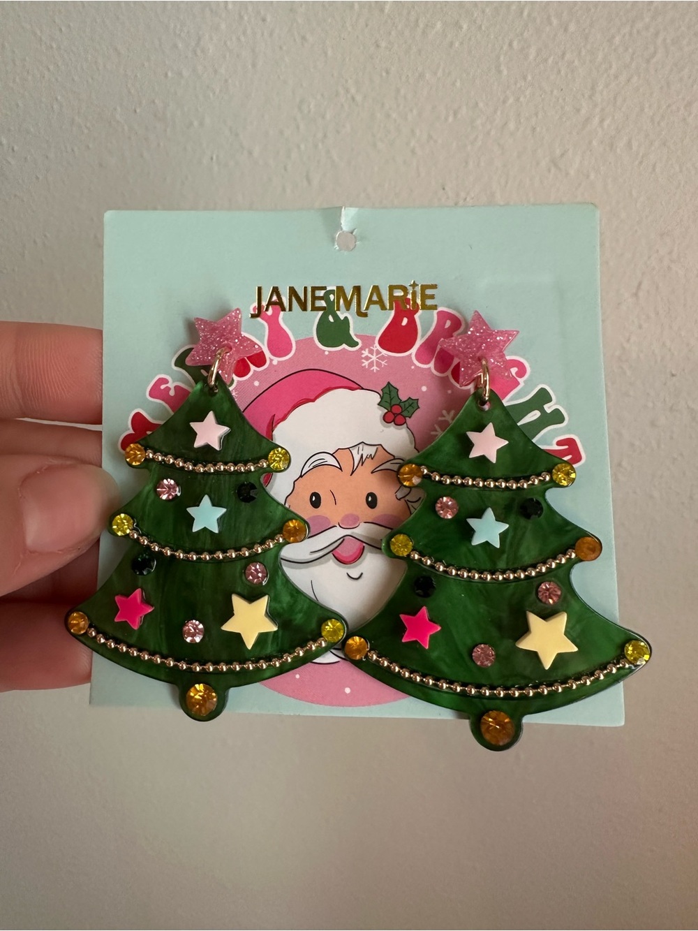 NWT Jane Marie Christmas Tree Holiday Earrings